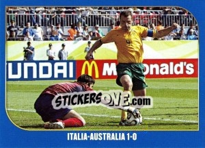 Sticker Italia-Australia-1:0 - Campioni Del Mondo 2006 n. 72 - Panini
