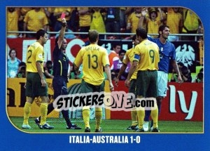 Sticker Italia-Australia-1:0 - Campioni Del Mondo 2006 n. 75 - Panini