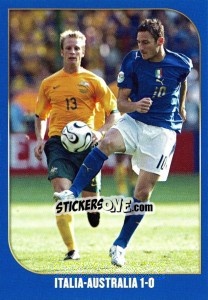 Sticker Italia-Australia-1:0 - Campioni Del Mondo 2006 - Panini