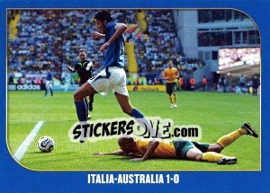 Sticker Italia-Australia-1:0 - Campioni Del Mondo 2006 n. 77 - Panini