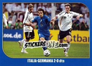 Sticker Italia-Germania-2:0 dts - Campioni Del Mondo 2006 n. 89 - Panini