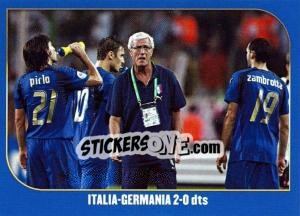 Sticker Italia-Germania-2:0 dts - Campioni Del Mondo 2006 - Panini