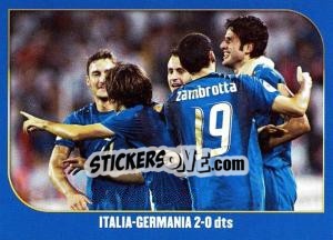 Sticker Italia-Germania-2:0 dts - Campioni Del Mondo 2006 n. 103 - Panini