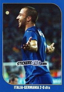 Sticker Italia-Germania-2:0 dts - Campioni Del Mondo 2006 n. 105 - Panini