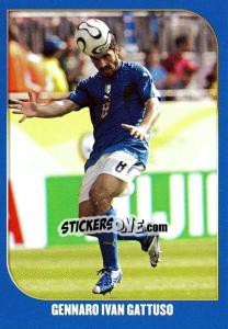 Sticker Gennaro Ivan Gattuso - Campioni Del Mondo 2006 n. 123 - Panini