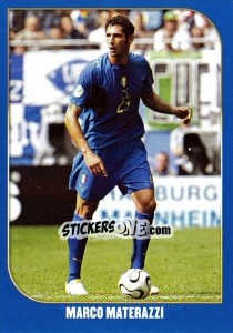 Sticker Marco Materazzi - Campioni Del Mondo 2006 n. 130 - Panini