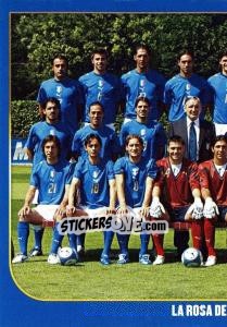 Cromo La Rosa dei Campioni - 1 (team sticker - puzzle) - Campioni Del Mondo 2006 - Panini