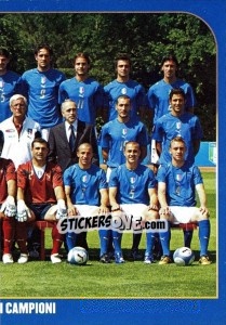 Cromo La Rosa dei Campioni - 2 (team sticker - puzzle) - Campioni Del Mondo 2006 - Panini