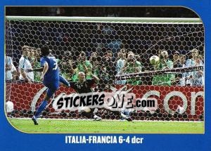 Sticker Italia-Francia 6-4 dcr