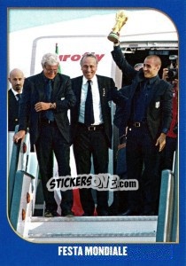 Sticker Festa Mondiale (Lippi / Cannavaro) - Campioni Del Mondo 2006 n. 40 - Panini