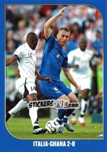Sticker Italia-Ghana-2:0 - Campioni Del Mondo 2006 n. 48 - Panini