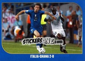 Sticker Italia-Ghana-2:0 - Campioni Del Mondo 2006 n. 52 - Panini