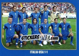 Sticker Italia-USA-1:1 - Campioni Del Mondo 2006 n. 55 - Panini