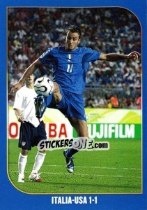 Sticker Italia-USA-1:1 - Campioni Del Mondo 2006 - Panini