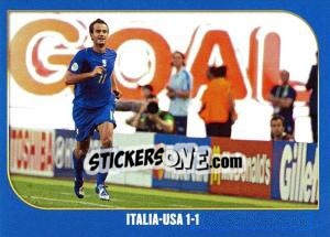 Figurina Italia-USA-1:1 - Campioni Del Mondo 2006 - Panini