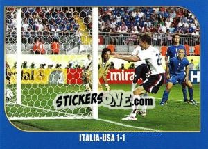 Figurina Italia-USA-1:1 - Campioni Del Mondo 2006 - Panini