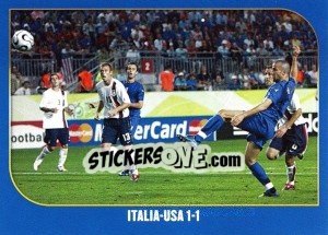 Sticker Italia-USA-1:1 - Campioni Del Mondo 2006 n. 62 - Panini