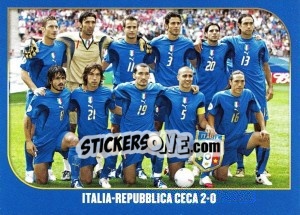 Figurina Italia-Repubblica Ceca- 2:0 - Campioni Del Mondo 2006 - Panini