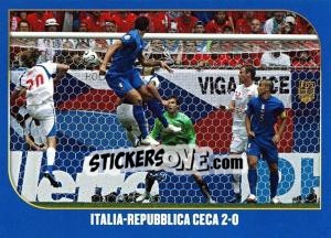 Figurina Italia-Repubblica Ceca- 2:0 - Campioni Del Mondo 2006 - Panini