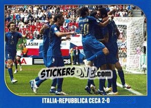 Figurina Italia-Repubblica Ceca- 2:0