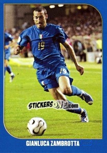 Sticker Gianluca Zambrotta - Campioni Del Mondo 2006 n. 143 - Panini