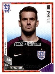 Sticker Tom Heaton - Football 2017 n. 12 - Panini