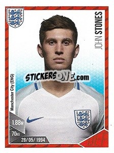 Sticker John Stones - Football 2017 n. 17 - Panini