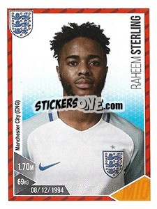 Sticker Raheem Sterling - Football 2017 n. 23 - Panini