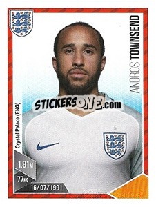 Sticker Andros Townsend - Football 2017 - Panini