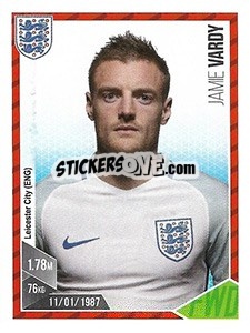 Sticker Jamie Vardy - Football 2017 n. 38 - Panini