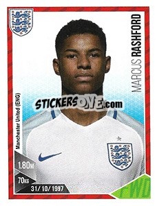 Figurina Marcus Rashford - Football 2017 - Panini