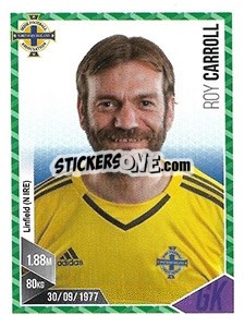 Sticker Roy Carroll - Football 2017 n. 56 - Panini