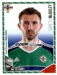 Sticker Gareth McAuley - Football 2017 n. 62 - Panini