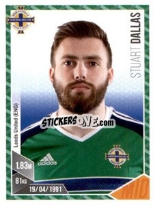 Sticker Stuart Dallas - Football 2017 n. 71 - Panini