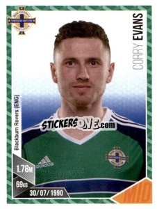 Sticker Corry Evans - Football 2017 n. 74 - Panini