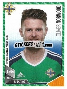 Sticker Oliver Norwood - Football 2017 n. 75 - Panini