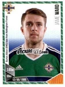 Figurina Jamie Ward - Football 2017 - Panini