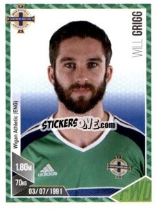Sticker Will Grigg - Football 2017 n. 81 - Panini