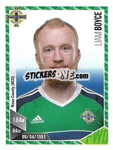 Sticker Liam Boyce - Football 2017 n. 84 - Panini
