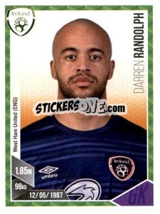 Sticker Darren Randolph - Football 2017 n. 101 - Panini
