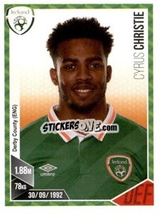 Sticker Cyrus Christie - Football 2017 n. 105 - Panini
