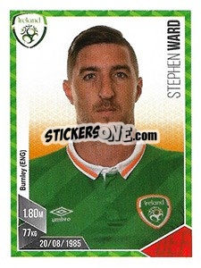Sticker Stephen Ward - Football 2017 n. 112 - Panini