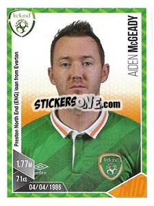 Sticker Aiden McGeady - Football 2017 n. 114 - Panini