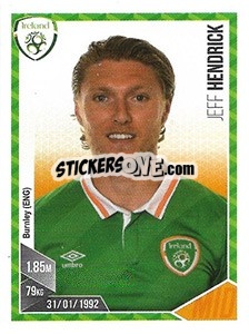 Sticker Jeff Hendrick - Football 2017 n. 118 - Panini