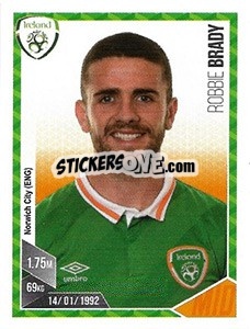 Sticker Robbie Brady - Football 2017 n. 125 - Panini