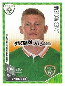 Sticker James McClean - Football 2017 - Panini