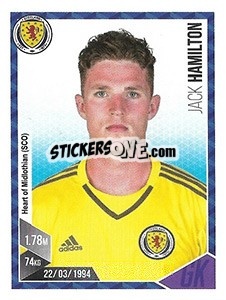 Sticker Jack Hamilton - Football 2017 - Panini