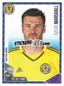 Sticker David Marshall - Football 2017 n. 149 - Panini