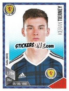 Sticker Kieran Tierney - Football 2017 n. 156 - Panini