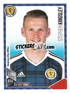 Sticker Stephen Kingsley - Football 2017 n. 158 - Panini